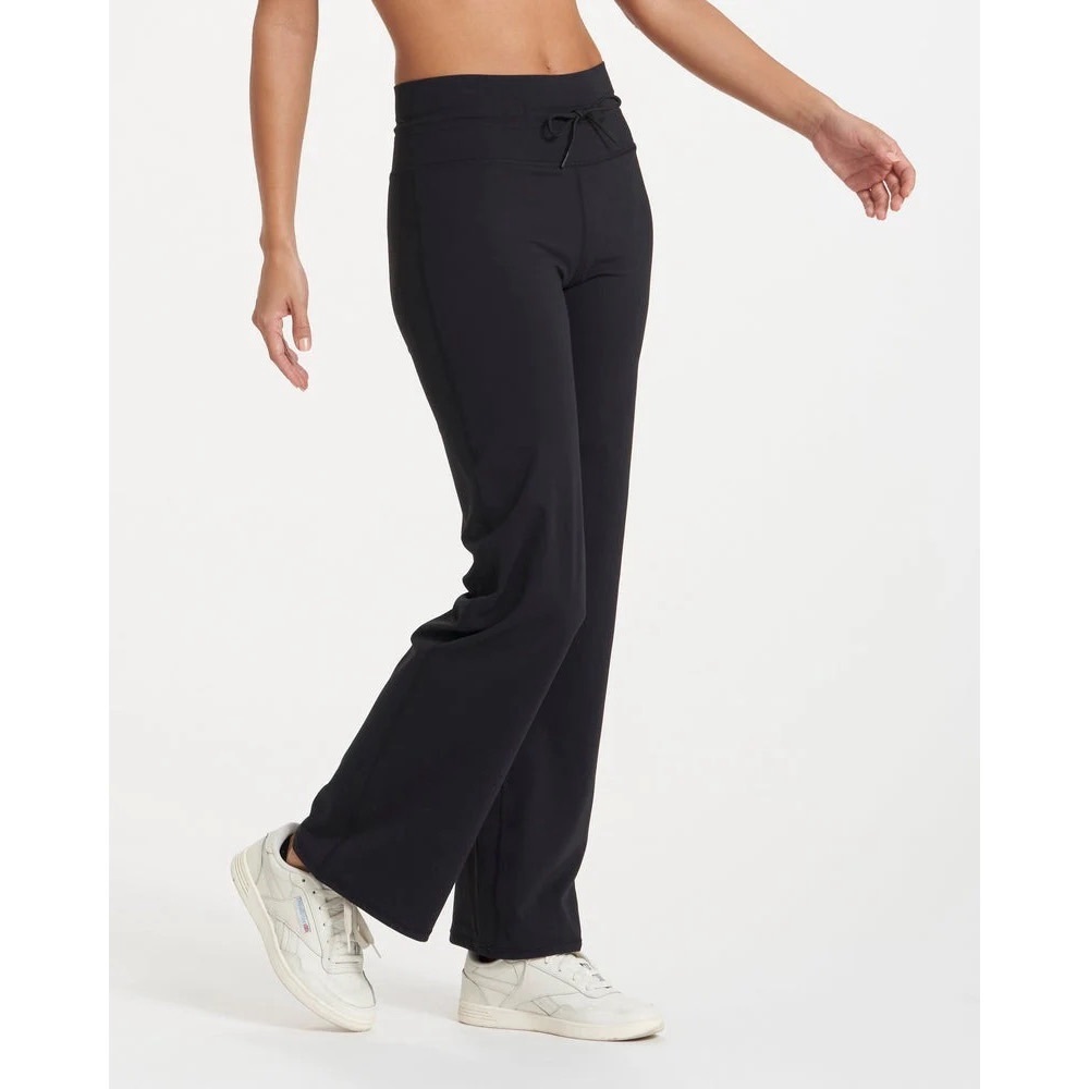 Vuori Daily Wide Leg High Waisted Pants Leggings Drawstring Medium Black